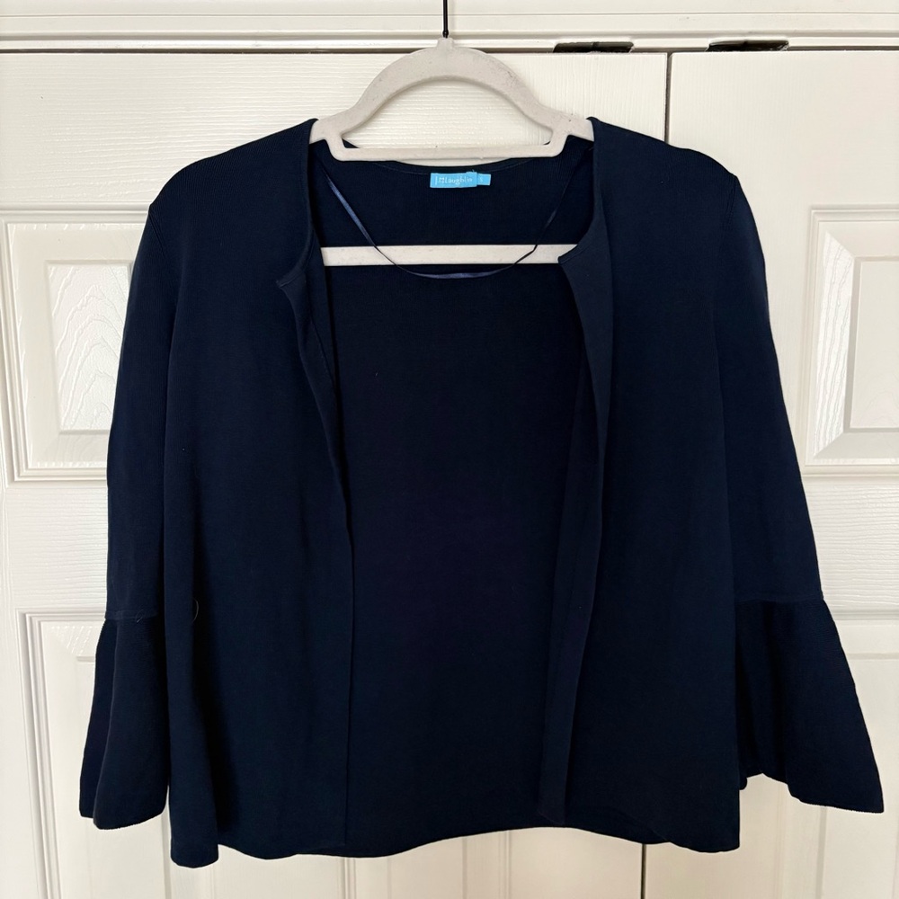 J. McLaughlin Midnight Blue Knit Cardigan